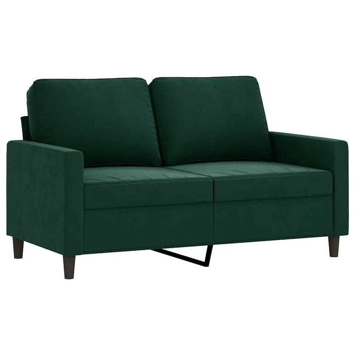 Canapea cu 2 locuri, verde închis, 120 cm, catifea - WALTI WALTI