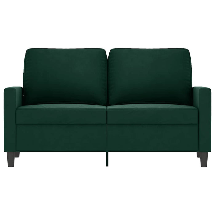 Canapea cu 2 locuri, verde închis, 120 cm, catifea - WALTI WALTI