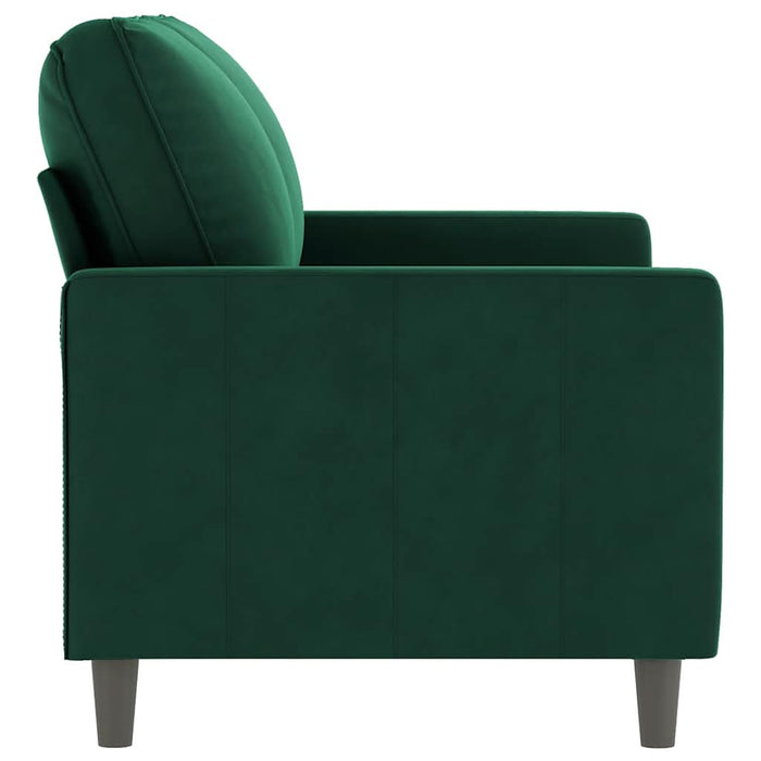 Canapea cu 2 locuri, verde închis, 120 cm, catifea - WALTI WALTI