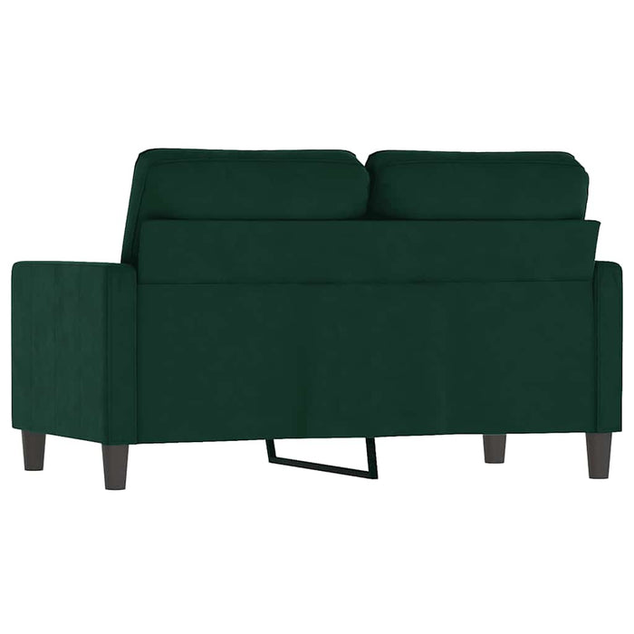 Canapea cu 2 locuri, verde închis, 120 cm, catifea - WALTI WALTI