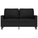 Canapea cu 2 locuri, negru, 120 cm, catifea - WALTI WALTI