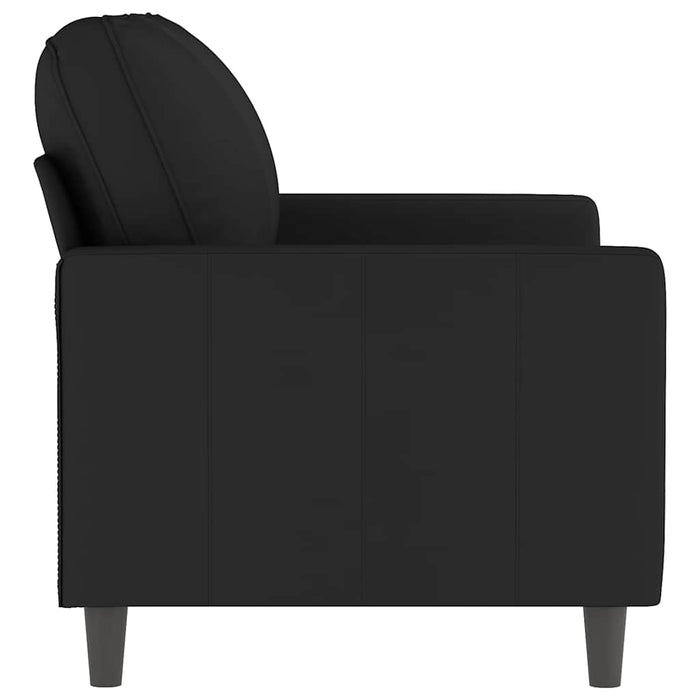 Canapea cu 2 locuri, negru, 120 cm, catifea - WALTI WALTI