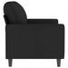 Canapea cu 2 locuri, negru, 120 cm, catifea - WALTI WALTI