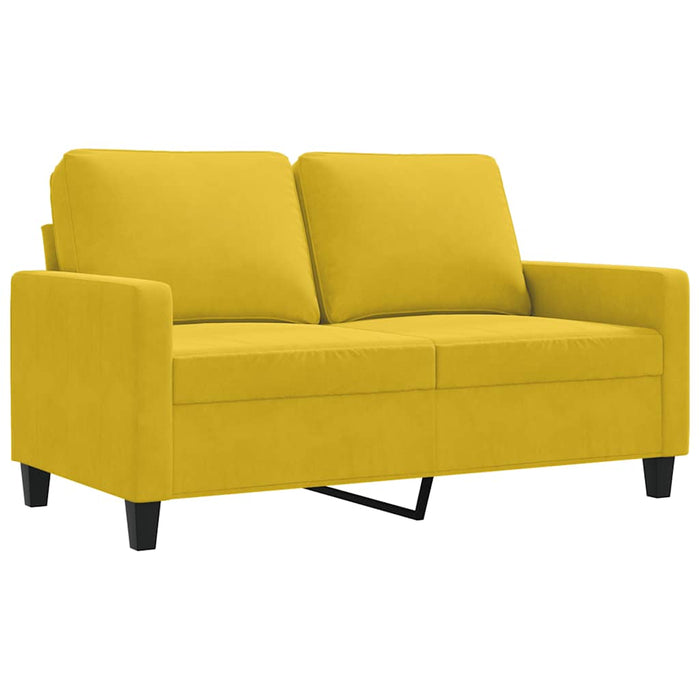 Canapea cu 2 locuri, galben, 120 cm, catifea - WALTI WALTI