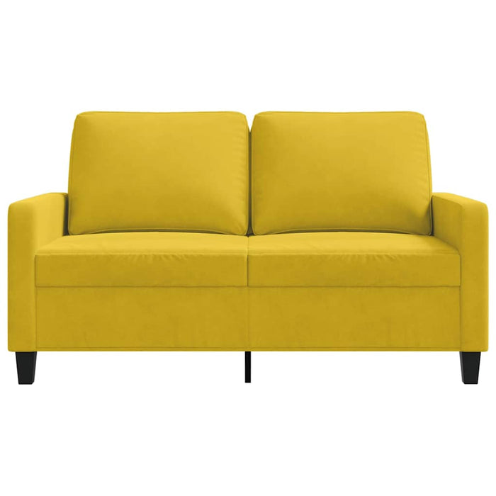 Canapea cu 2 locuri, galben, 120 cm, catifea - WALTI WALTI