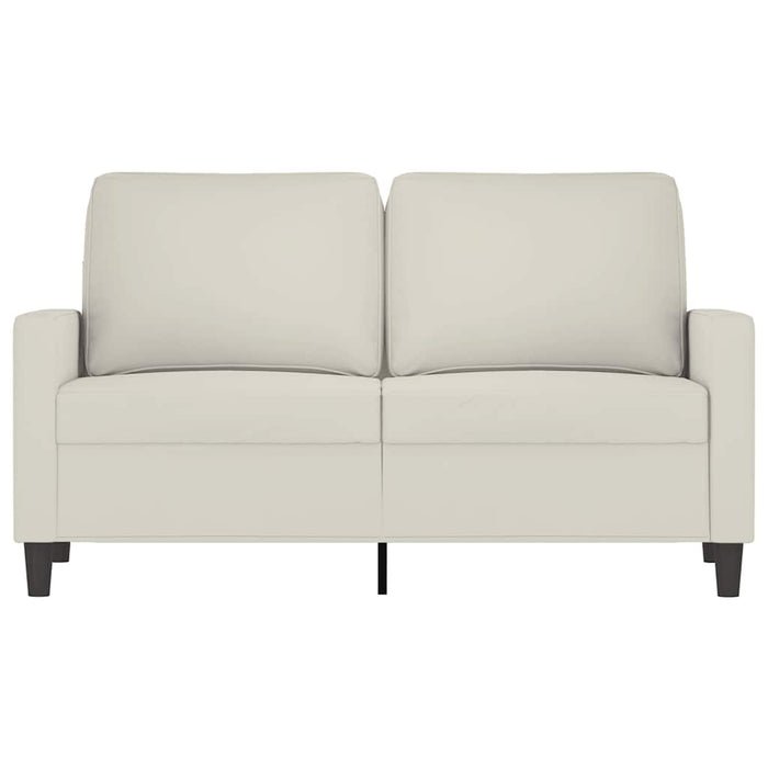 Canapea cu 2 locuri, crem, 120 cm, catifea - WALTI WALTI