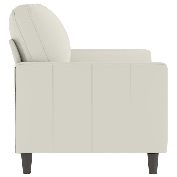 Canapea cu 2 locuri, crem, 120 cm, catifea - WALTI WALTI