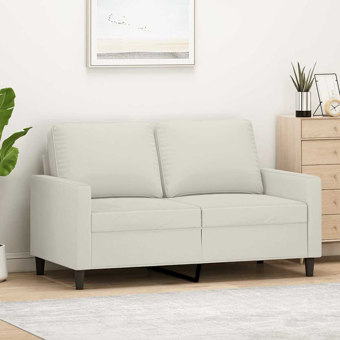 Canapea cu 2 locuri, crem, 120 cm, catifea - WALTI WALTI