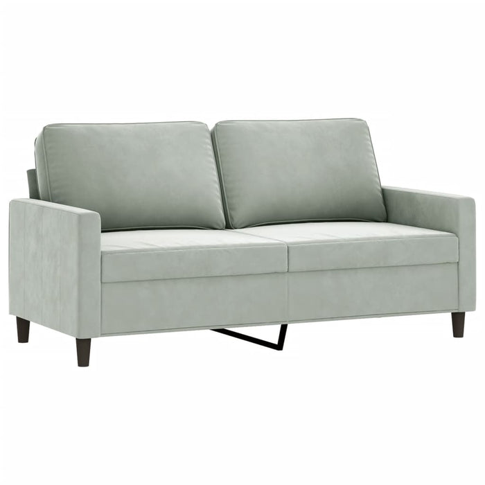 Canapea cu 2 locuri, gri deschis, 140 cm, catifea WALTI