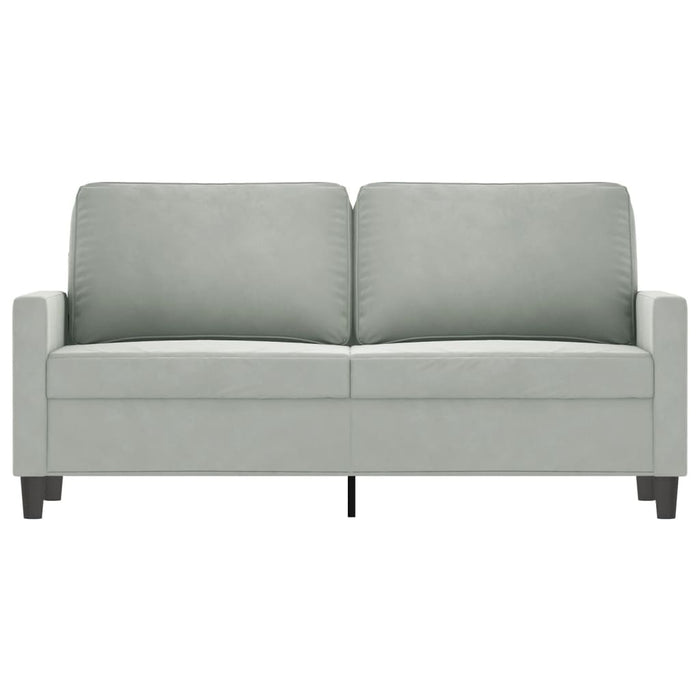 Canapea cu 2 locuri, gri deschis, 140 cm, catifea WALTI