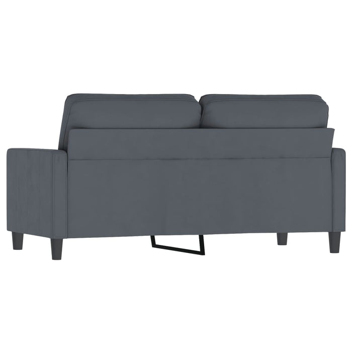 Canapea cu 2 locuri, gri închis, 140 cm, catifea WALTI