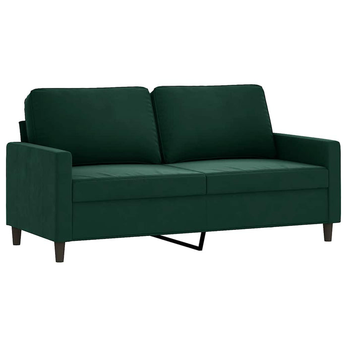Canapea cu 2 locuri, verde închis, 140 cm, catifea - WALTI WALTI