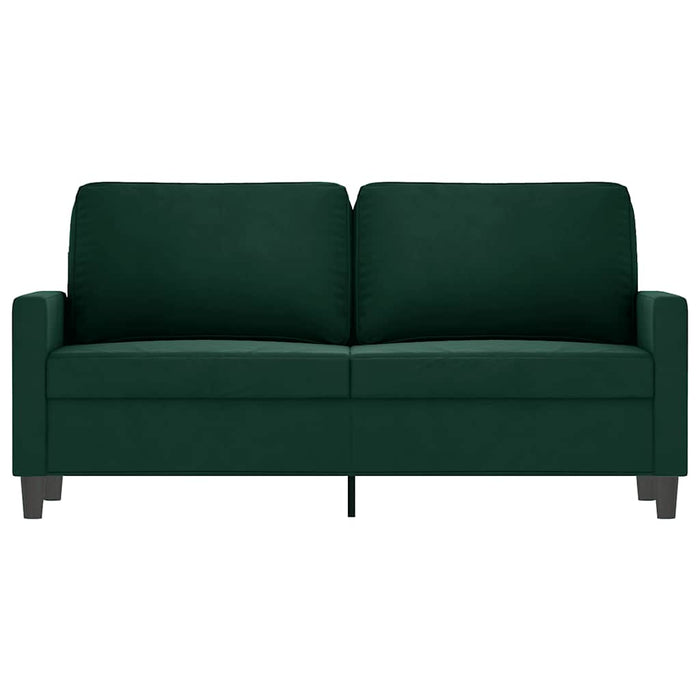 Canapea cu 2 locuri, verde închis, 140 cm, catifea - WALTI WALTI