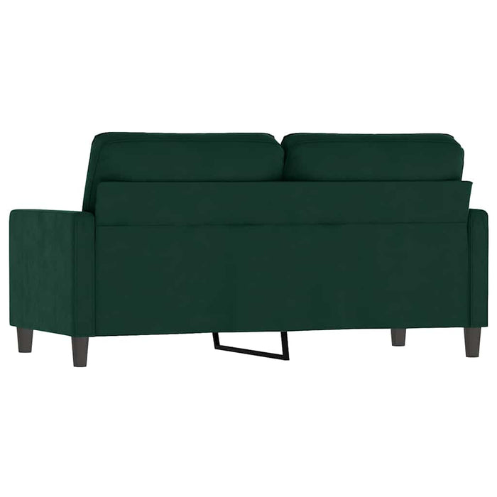 Canapea cu 2 locuri, verde închis, 140 cm, catifea - WALTI WALTI