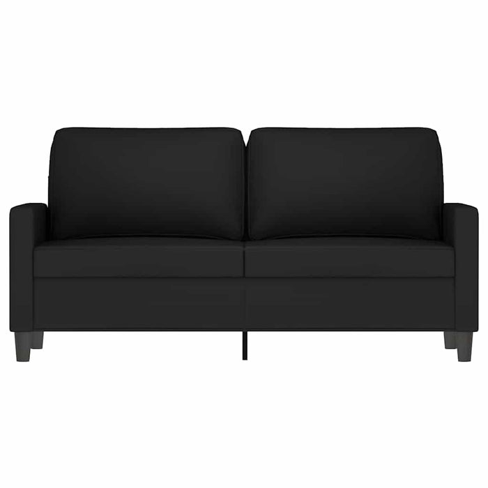 Canapea cu 2 locuri, negru, 140 cm, catifea - WALTI WALTI