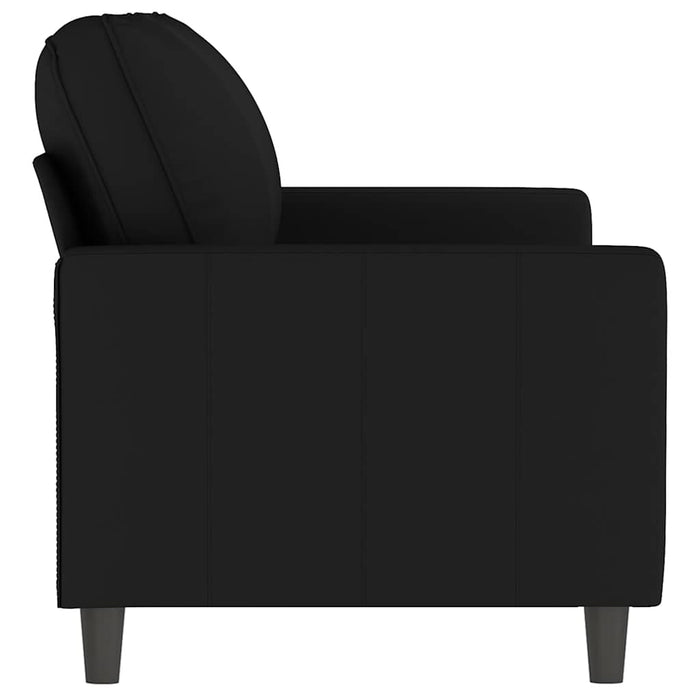 Canapea cu 2 locuri, negru, 140 cm, catifea - WALTI WALTI