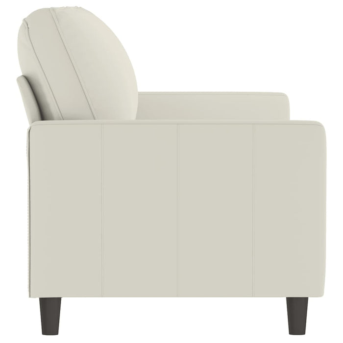 Canapea cu 2 locuri, crem, 140 cm, catifea - WALTI WALTI