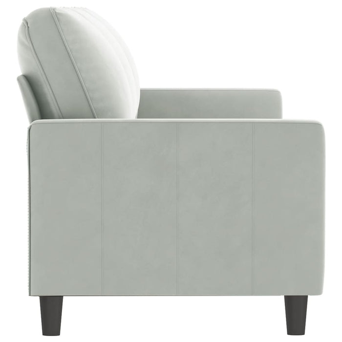 Canapea cu 3 locuri, gri deschis, material 180CM catifea WALTI