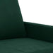 Canapea cu 3 locuri, verde închis, 180 cm, catifea - WALTI WALTI