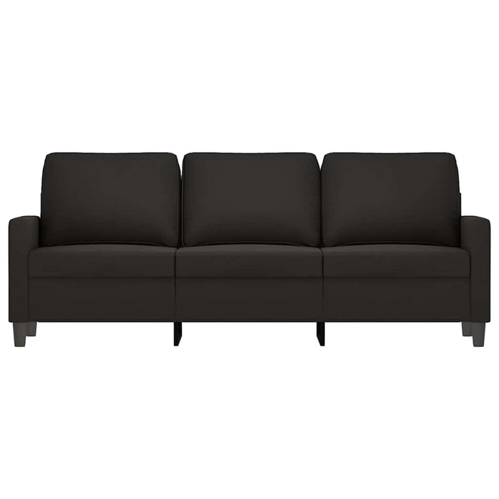 Canapea cu 3 locuri, Negru, 180 cm, catifea - WALTI WALTI