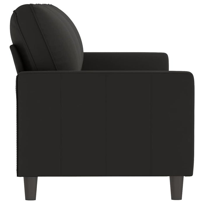 Canapea cu 3 locuri, Negru, 180 cm, catifea - WALTI WALTI