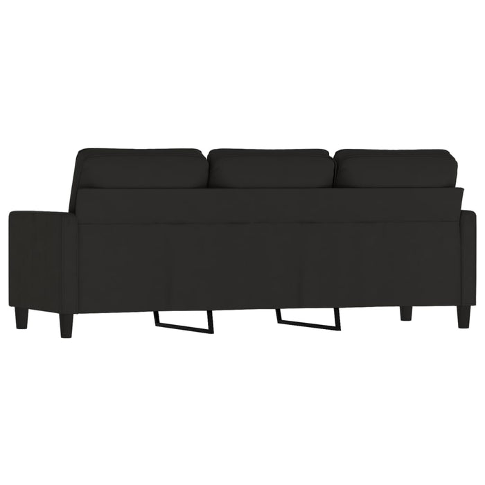 Canapea cu 3 locuri, Negru, 180 cm, catifea - WALTI WALTI