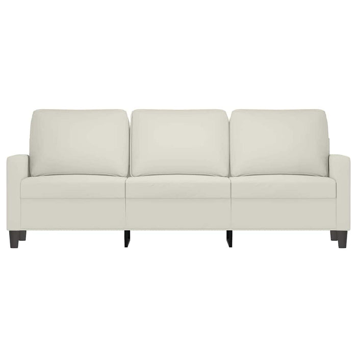 Canapea cu 3 locuri, crem, 180 cm, catifea - WALTI WALTI