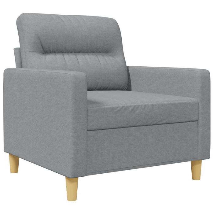 Fotoliu canapea, gri deschis, 60 cm, material textil WALTI