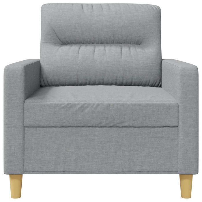 Fotoliu canapea, gri deschis, 60 cm, material textil WALTI
