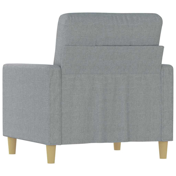 Fotoliu canapea, gri deschis, 60 cm, material textil WALTI
