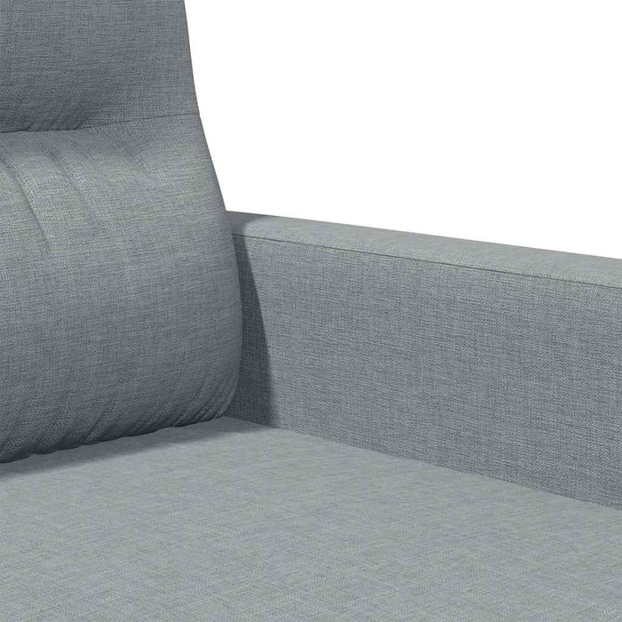 Fotoliu canapea, gri deschis, 60 cm, material textil WALTI