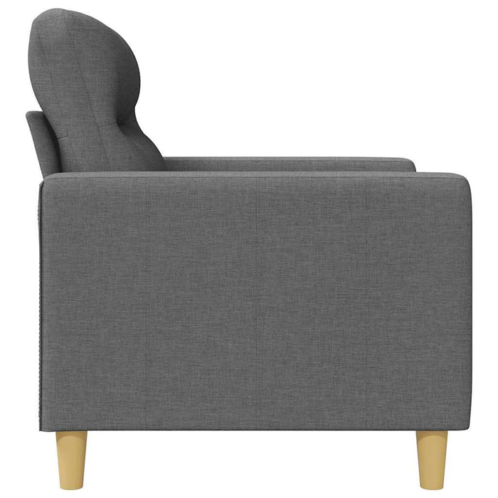 Fotoliu canapea, gri închis, 60 cm, material textil - WALTI WALTI
