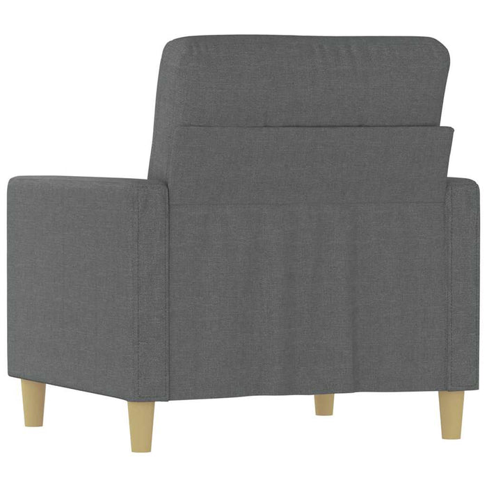 Fotoliu canapea, gri închis, 60 cm, material textil - WALTI WALTI