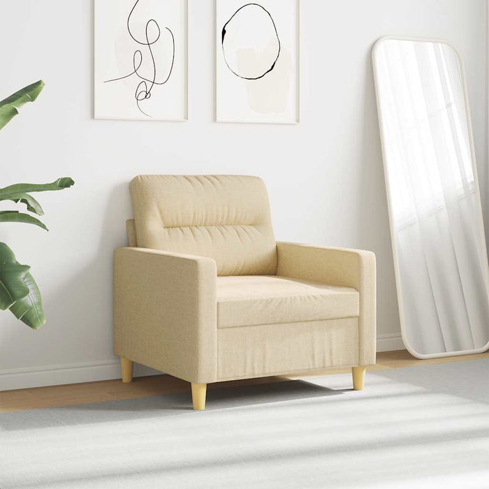 Fotoliu canapea, crem, 60 cm, material textil - WALTI WALTI