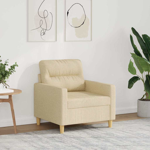 Fotoliu canapea, crem, 60 cm, material textil - WALTI WALTI
