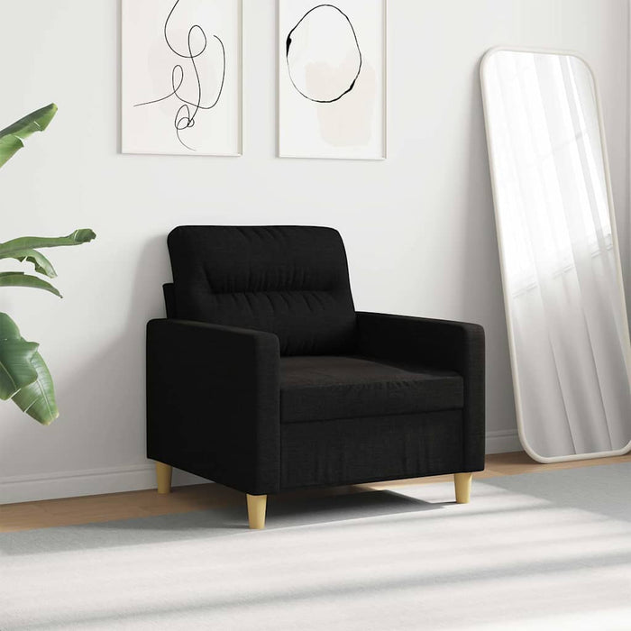 Fotoliu canapea, negru, 60 cm, material textil - WALTI WALTI