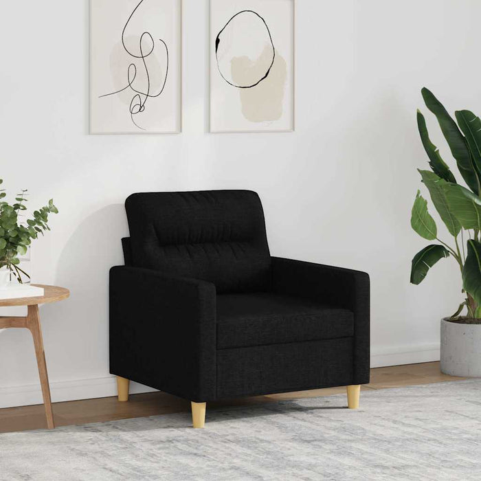 Fotoliu canapea, negru, 60 cm, material textil - WALTI WALTI