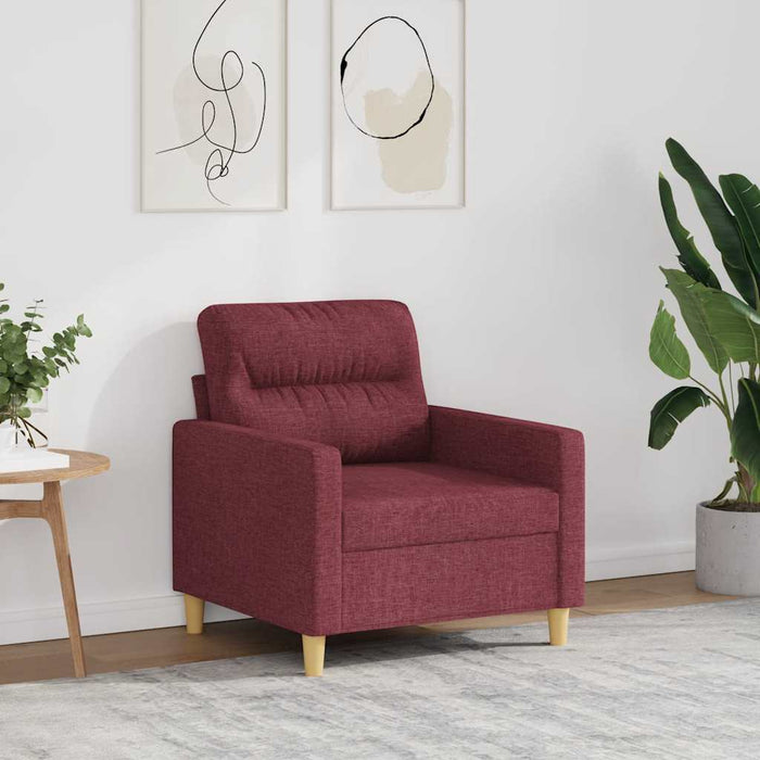 Fotoliu canapea, roșu vin, 60 cm, material textil - WALTI WALTI