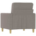 Fotoliu canapea, gri taupe, 60 cm, material textil - WALTI WALTI
