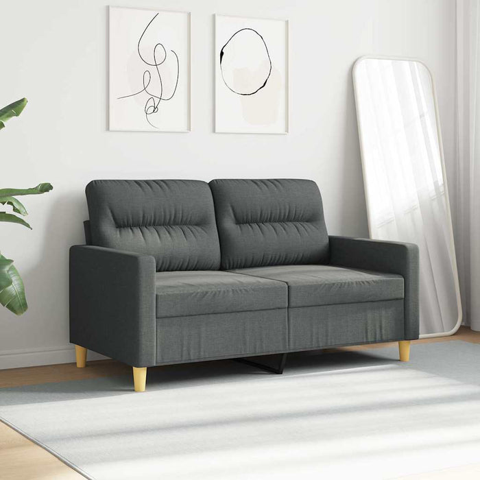 Canapea cu 2 locuri, gri închis, 120 cm, material textil - WALTI WALTI