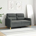 Canapea cu 2 locuri, gri închis, 120 cm, material textil - WALTI WALTI