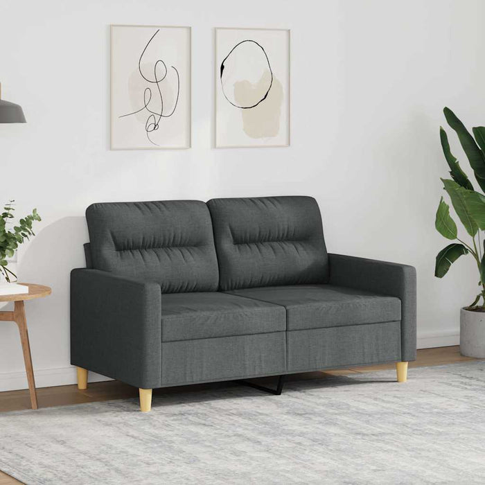 Canapea cu 2 locuri, gri închis, 120 cm, material textil - WALTI WALTI