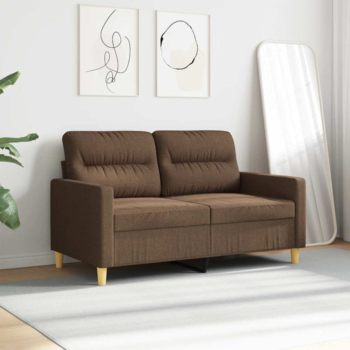 Canapea cu 2 locuri, maro, 120 cm, material textil - WALTI WALTI