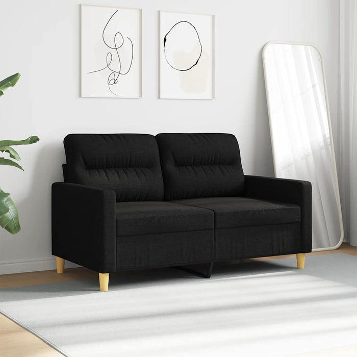 Canapea cu 2 locuri, negru, 120 cm, material textil - WALTI WALTI