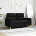 Canapea cu 2 locuri, negru, 120 cm, material textil - WALTI WALTI