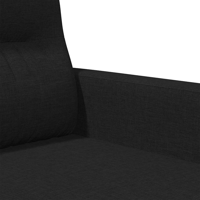 Canapea cu 2 locuri, negru, 120 cm, material textil - WALTI WALTI