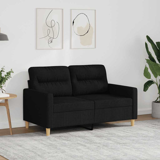 Canapea cu 2 locuri, negru, 120 cm, material textil - WALTI WALTI