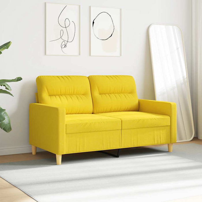 Canapea cu 2 locuri, galben deschis, 120 cm, material textil - WALTI WALTI