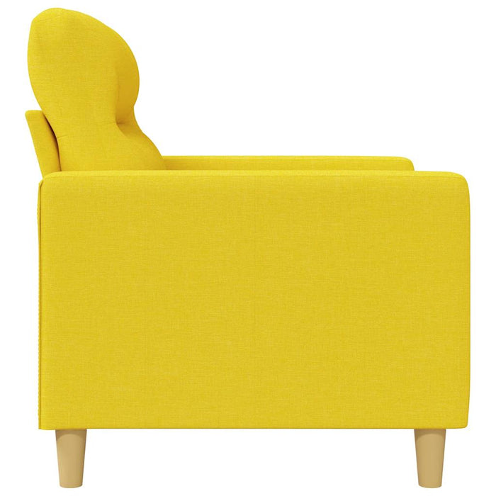 Canapea cu 2 locuri, galben deschis, 120 cm, material textil - WALTI WALTI