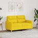 Canapea cu 2 locuri, galben deschis, 120 cm, material textil - WALTI WALTI